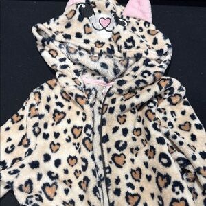 H&M Leopard Print Fleece Jacket